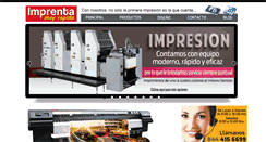 Desktop Screenshot of imprentamuyrapida.com